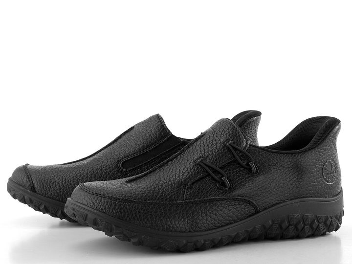 Rieker nazúvacie poltopánky čierne 59559-00