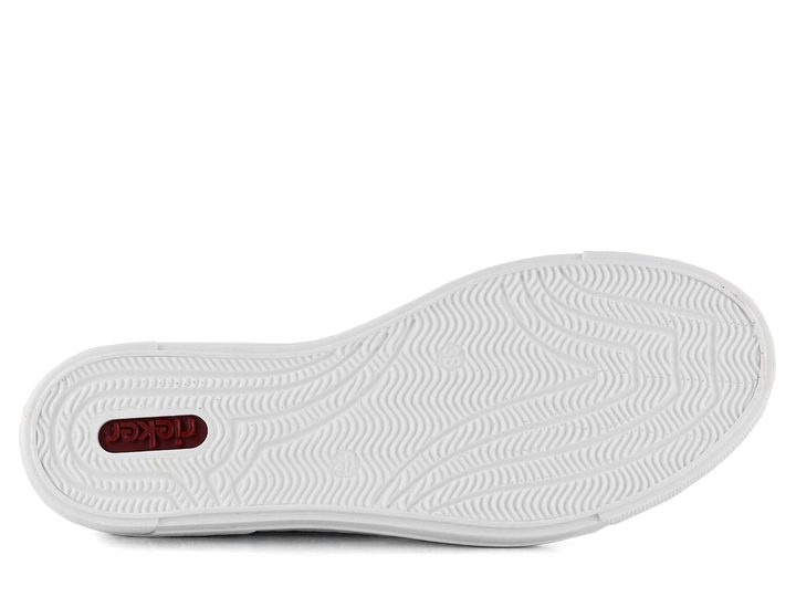 Rieker biele sneakers tenisky s vypaľovaným vzorom L8831-80