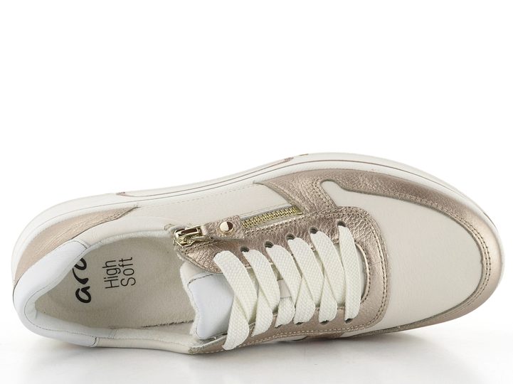 Ara širšie tenisky Sapporo Sand/Cream/Weiss 12-27540-07