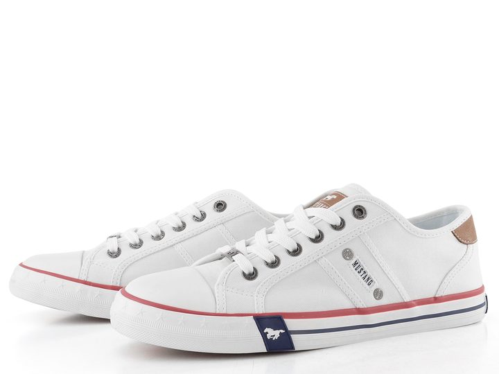 Mustang pánské plátěné tenisky white 26M0151005