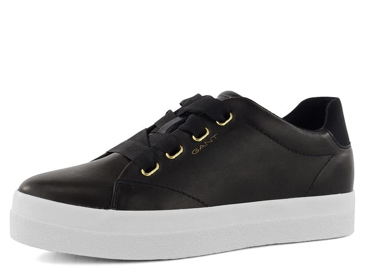 Gant kožené hladké sneakers tenisky Avona black 20531501