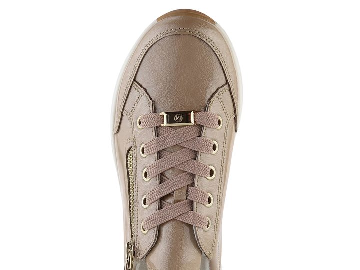 Ara dámské lakované sneakers se zipem Osaka Nude/Cream 12-54801-23