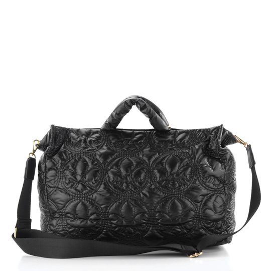 Rieker černá prošívaná shopper kabelka se stuhou H1644-00