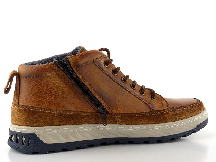 Bugatti šněrovací pánský kotník hnědý 325-79438-3500