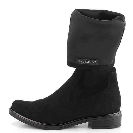 Caprice textilní kozačky Black Stretch 9-25512-41