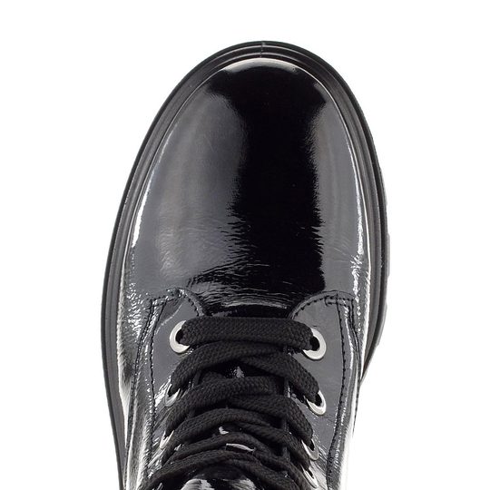 Ara širší kotník lakovaný Manchester Schwarz 12-59104-01