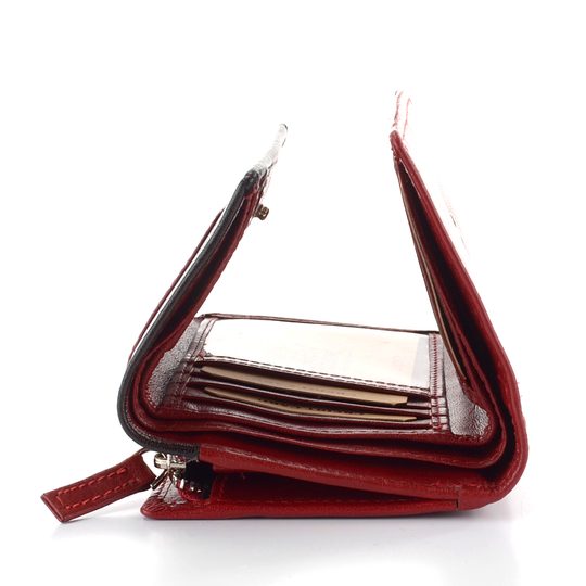 Dámská kožená peněženka červená/černá BLC/4390/419