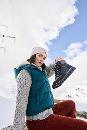 Rieker Sport šněrovací kotník s membránou černý/šedý M6023-45