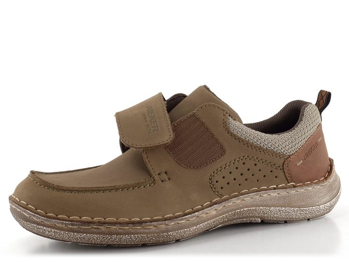 Rieker béžové polobotky s páskem na suchý zip 03058-64