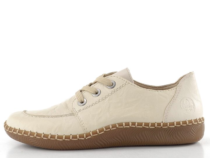 Rieker šněrovací polobotky krémové N2402-60