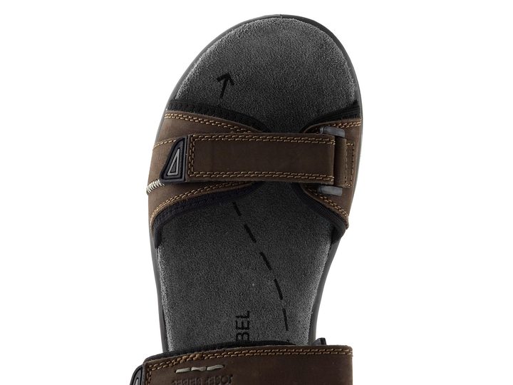 Josef Seibel sandály se suchými zipy hnědé 57201TE10