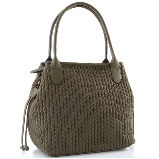 Gabor nylonová shopper kabelka Granada Quilt khaki 012888