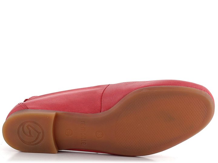 Remonte červené baleríny s kotníkovým páskem D0K03-33