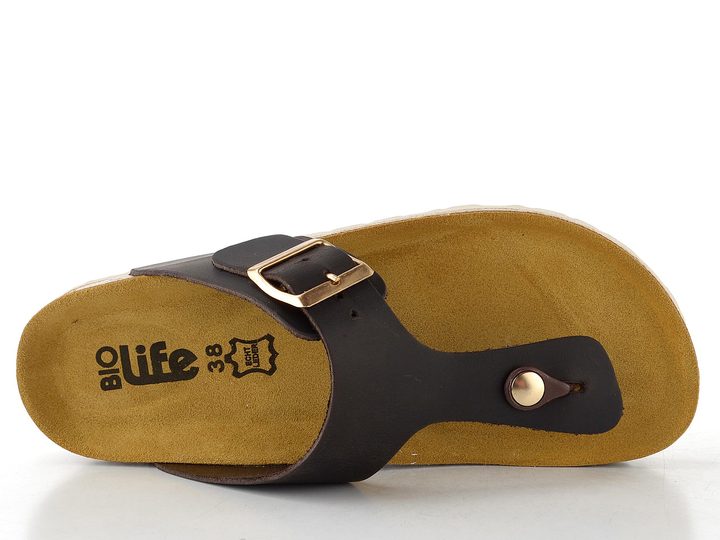 BIO Life pantofle/žabky tmavě hnědé 1892.246 Como/917