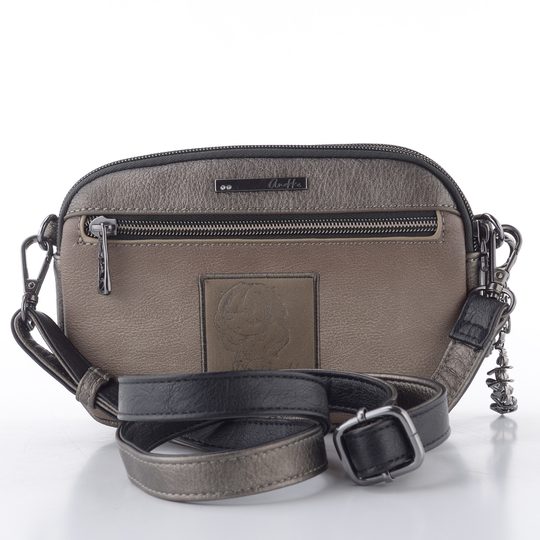 Anekke malá taupe/černá crossbody kabelka 43633-455