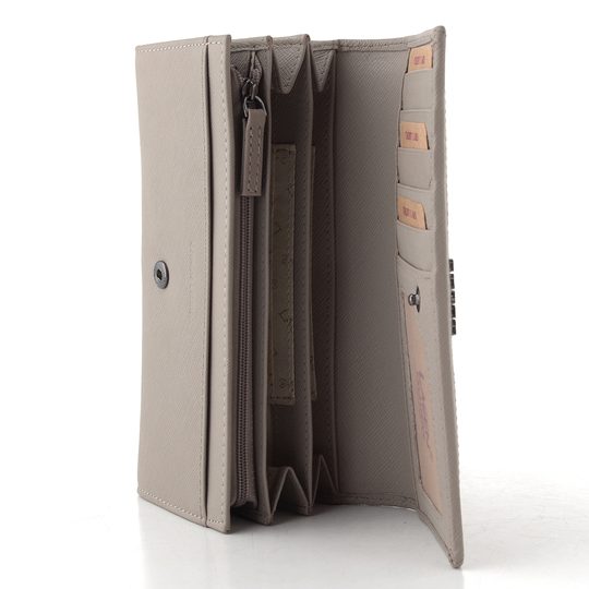 Dámská luxusní kožená peněženka safiáno Taupe BLC/5704/123