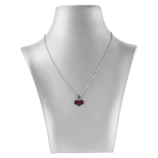 Náhrdelník červené srdíčko Preciosa