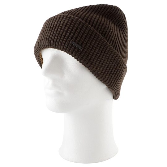 Bugatti oboustranná pánská pletená čepice tmavě hnědá/světle hnědá 629313-870