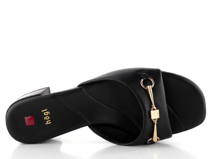 Högl pantofle na podpatku Schwarz 9-102630