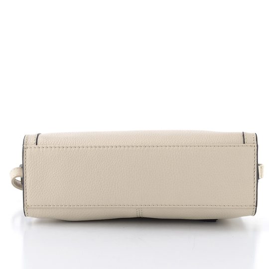 Dámská menší kožená kabelka off-white LG003/K