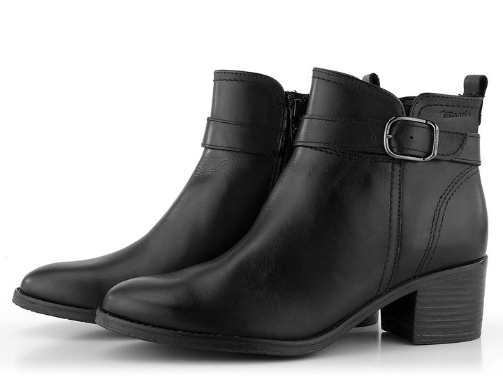 Tamaris elegantná čierna členková obuv 1-25034-29