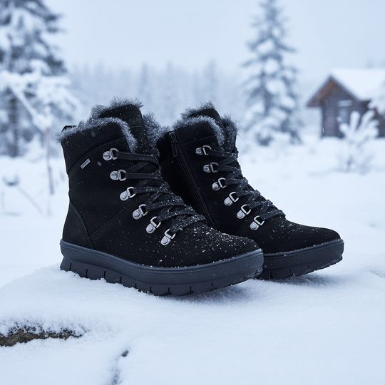 Legero vyteplený kotník s Gore-Texem černý 2-000530-0000