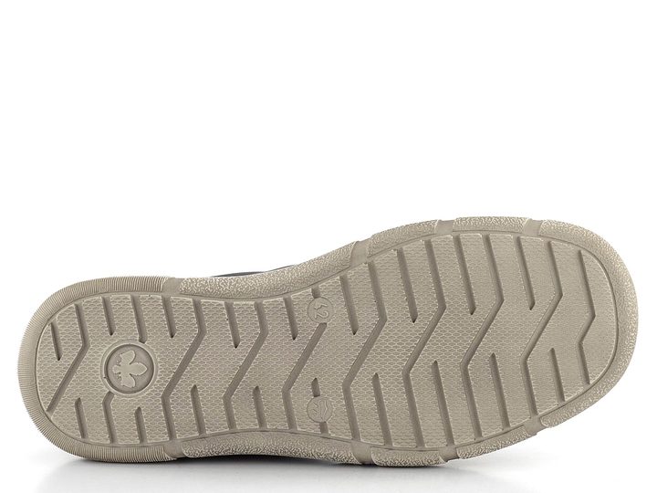 Rieker pánske poltopánky s postranným zipsom tmavo modré 04003-14