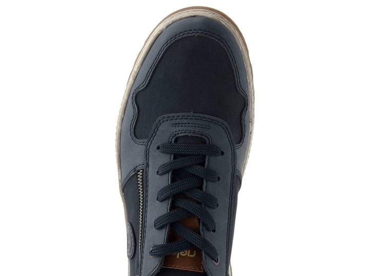 Rieker tmavo modré poltopánky so zipsom 37029-14