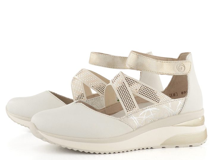 Remonte otevřené polobotky s plnou špičkou a patou D2411-81