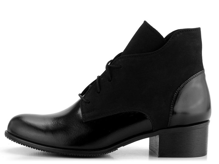 Barton dámský elegantní kotník na podpatku černý 6923