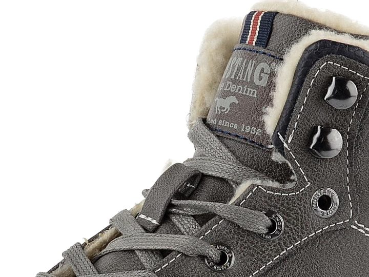 Mustang vyteplený kotník sneakers Dunkelgrau 4072-602