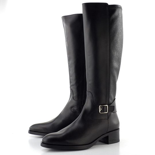 Wonders hladké kozačky negro D-1802