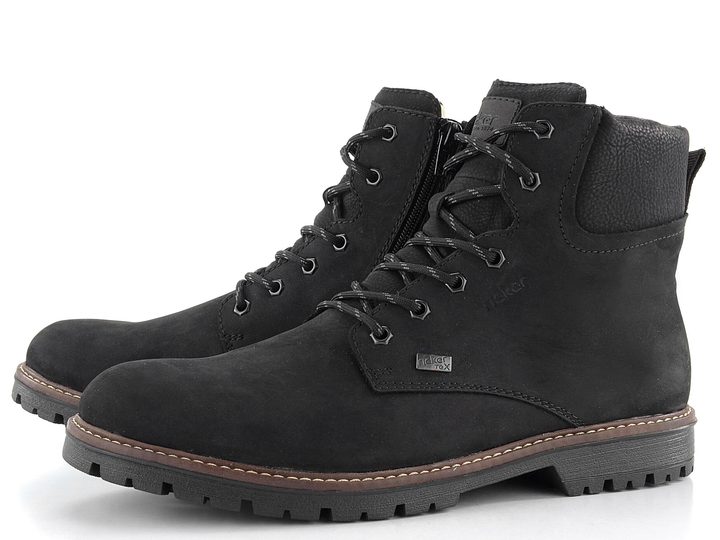 Rieker pánska vyteplená členková obuv s membránou čierna F3606-00
