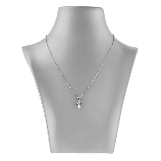 Souprava náušnic s náhrdelníkem andílek s krystal kameny Preciosa