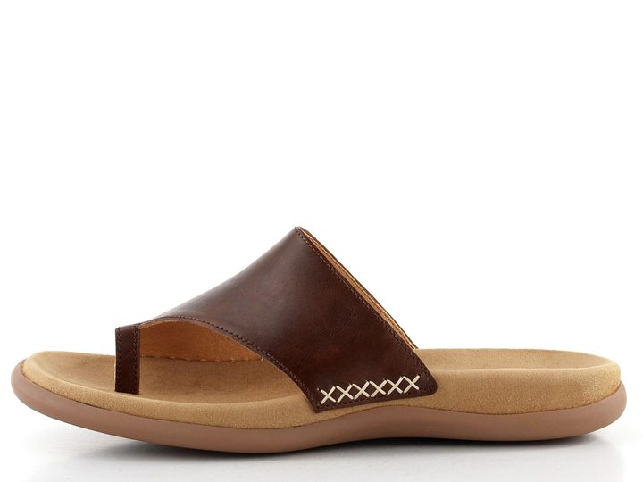 Gabor hnědé pantofle žabky Peanut 03.700.24