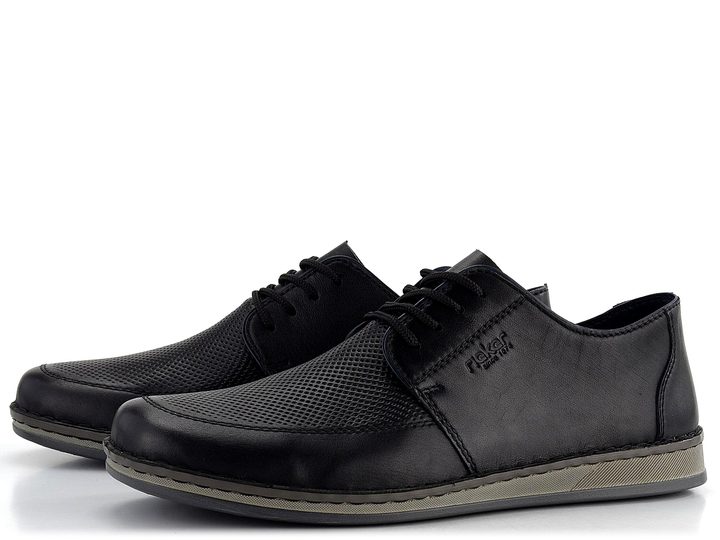 Rieker pánské šněrovací polobotky černé 05400-00