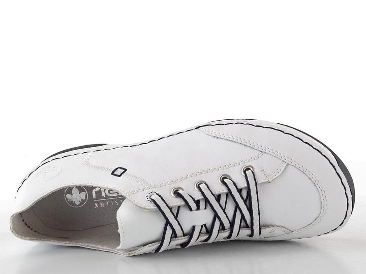 Rieker dámské šněrovací polobotky bílé 55901-80