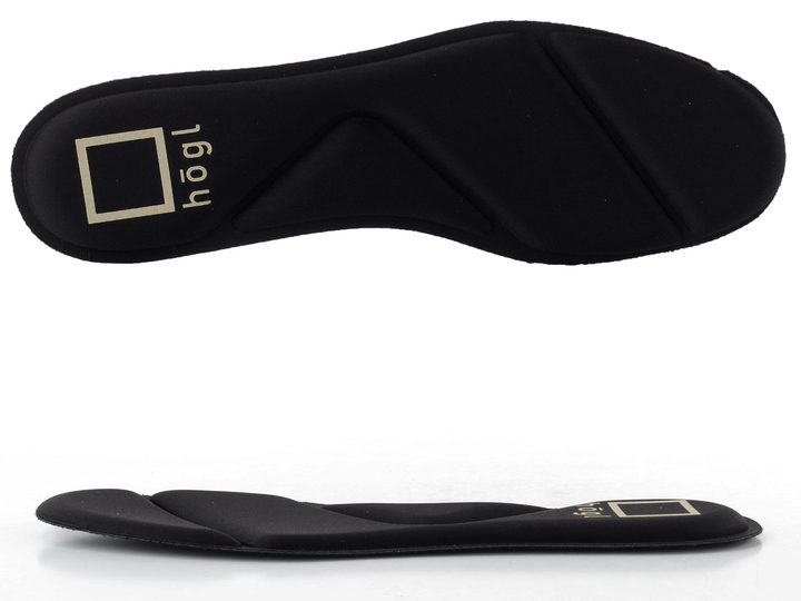 Högl kožené polobotky se vzorem černé 0-105330-0100