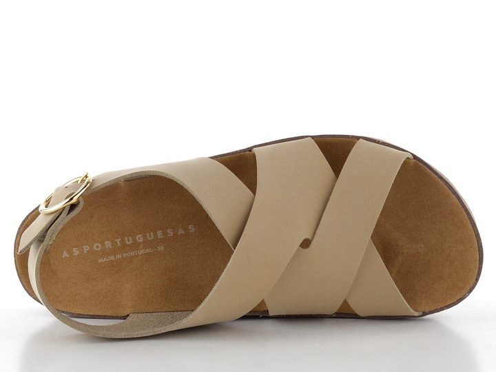 Asportuguesas béžové sandály P018278001