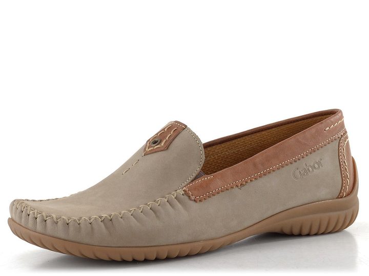 Gabor mokasíny s ozdobným šitím corda/new whisky 86.090.43