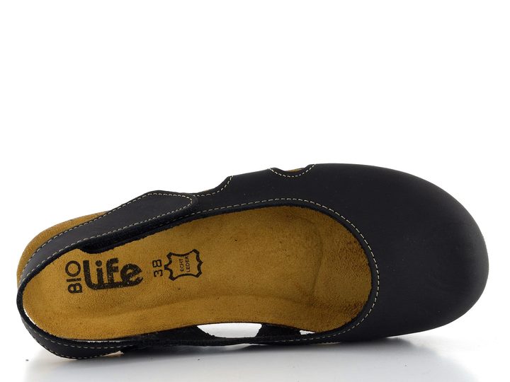 BIO Life fuzbetové sandály 0837.Riva/718 black