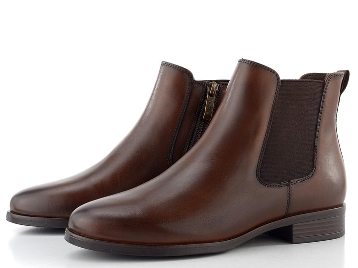 Tamaris kožený chelsea kotník muscat 1-25377-45