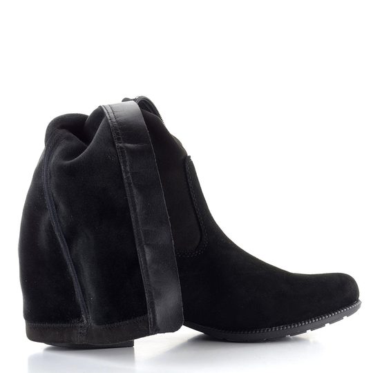 Rieker čižmy s pružným lýtkom čierne 78654-00