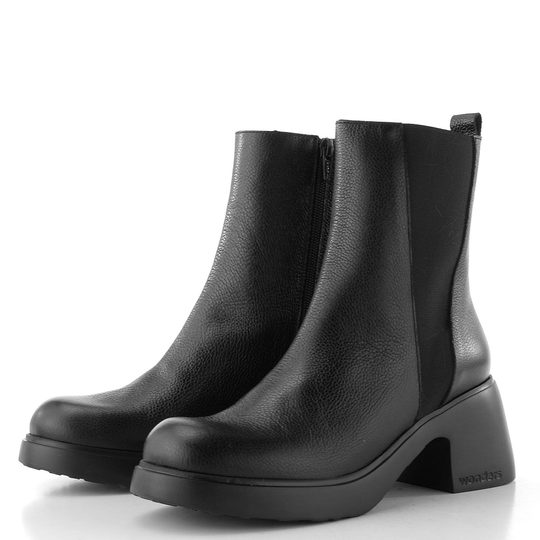 Wonders chelsea kotník na podpatku negro E-7140