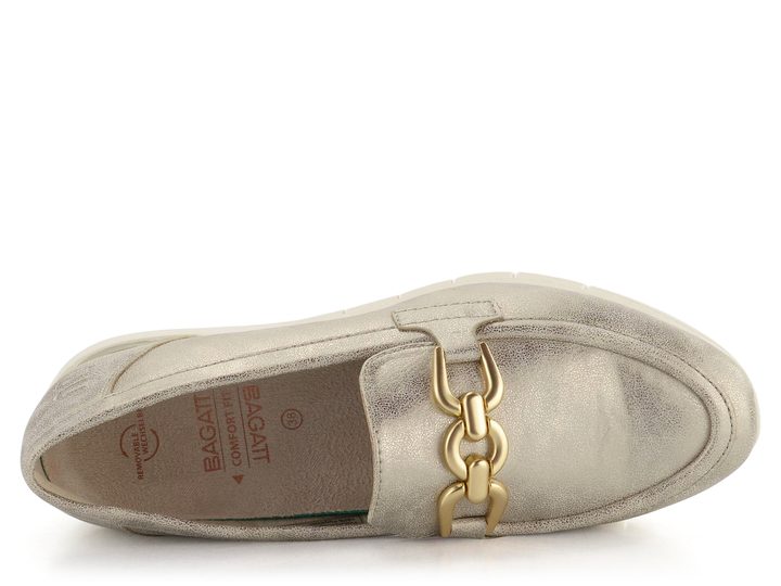 Bagatt metalické mokasíny Gold D35-AJI60-5000