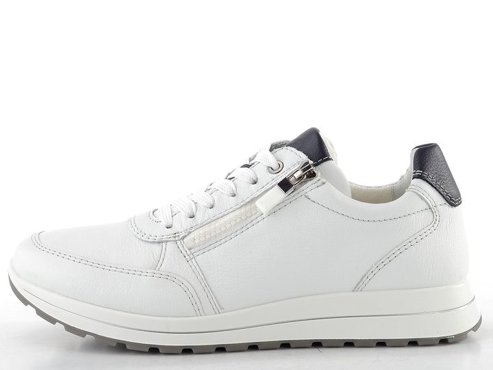 Ara široké pánské kožené tenisky Matteo weiss/blau 11-24501-05