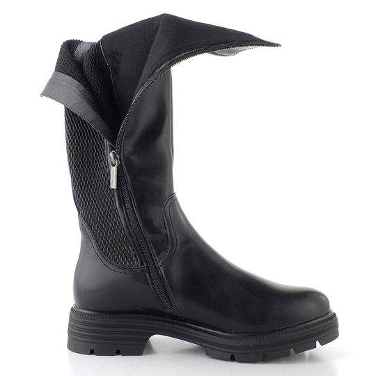 Tamaris čižmy na robustnej podošve black 1-25604-41
