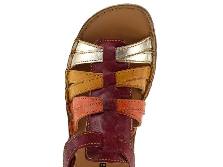 Josef Seibel páskové sandály rot-multi 74102159
