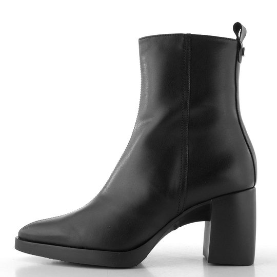 Wonders zipový kotník na podpatku negro L-1601