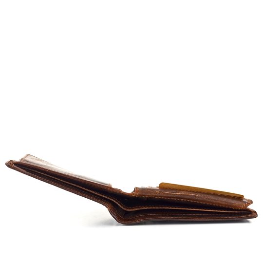 Pánská peněženka s ražbou křídel temně hnědá 6537